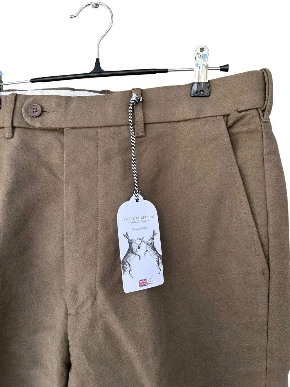 NWT Peter Christian Loden Moleskin Pants - Khaki Green - Size Men’s 34 x 34